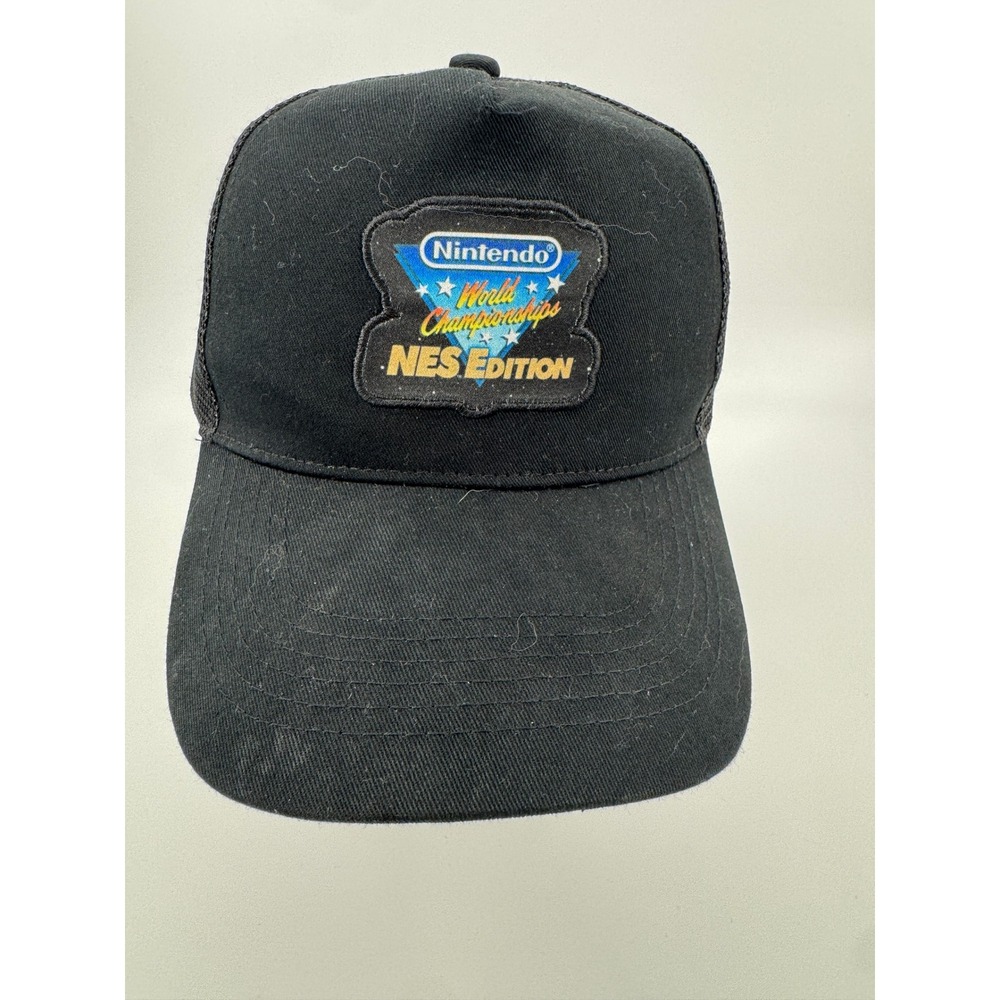 Nintendo World Championships NES Edition Hat Mens OSFM Black Mesh Snapback Cap